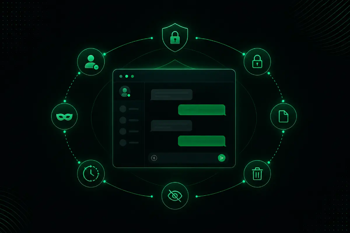 Kissend private messaging features overview